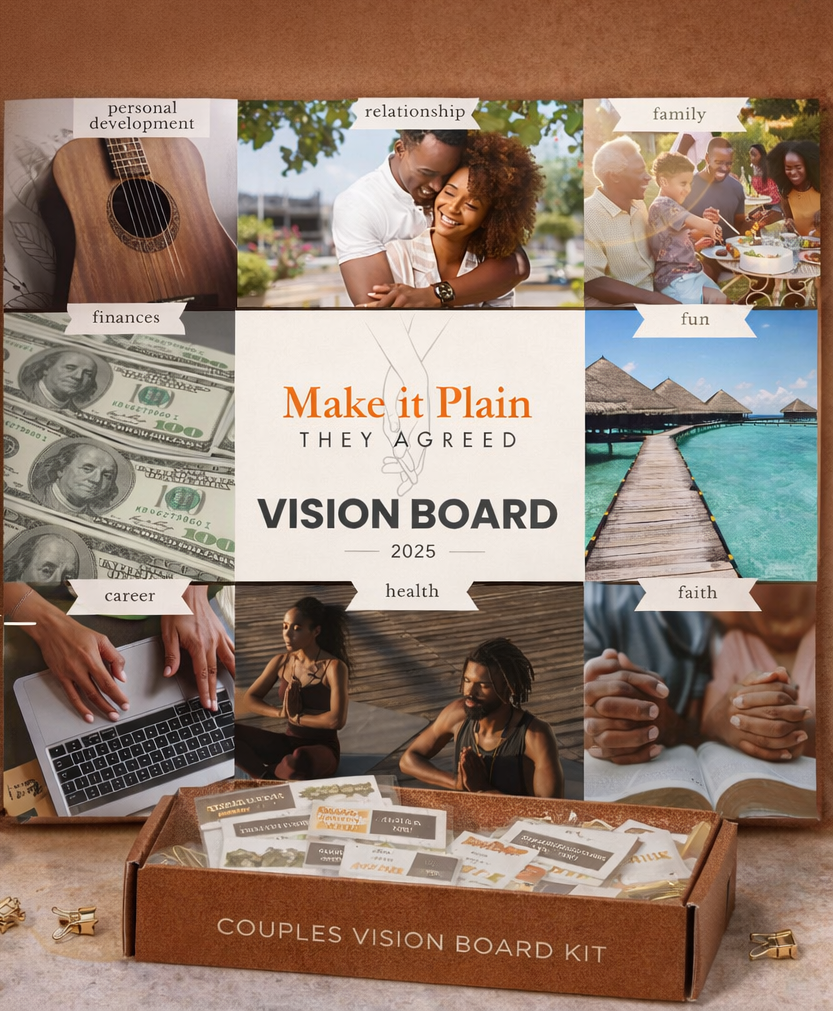 They Agreed Canvas Vision Board Kit